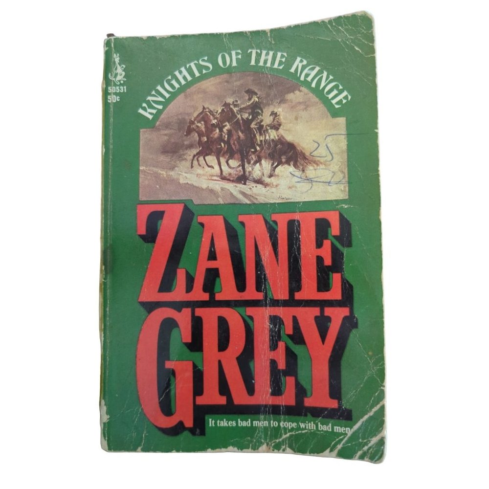 Paperback Book Knights of the Range Zane Grey Pocket Books Vintage Cowboy 1964
